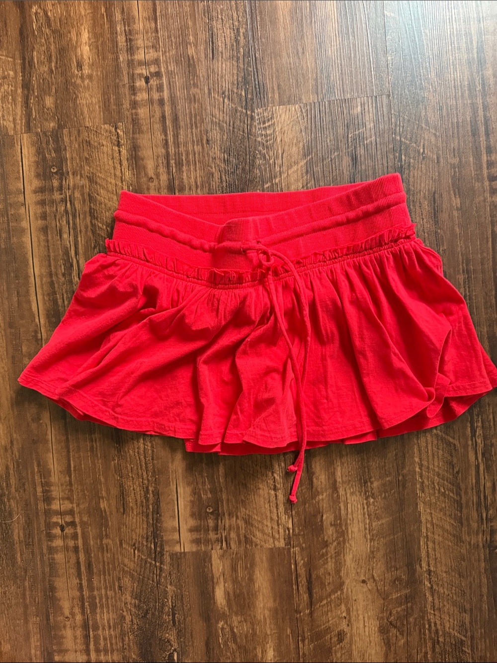 Free People Vibrant Red Mini Skirt